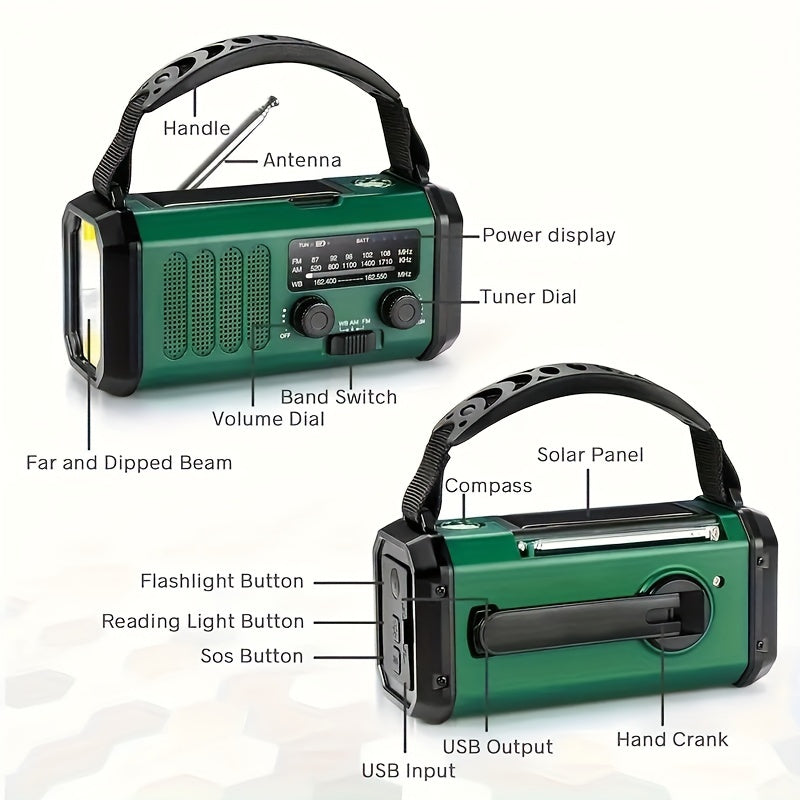 BrightGuard Eco Emergency Radio With USB Charging And Light