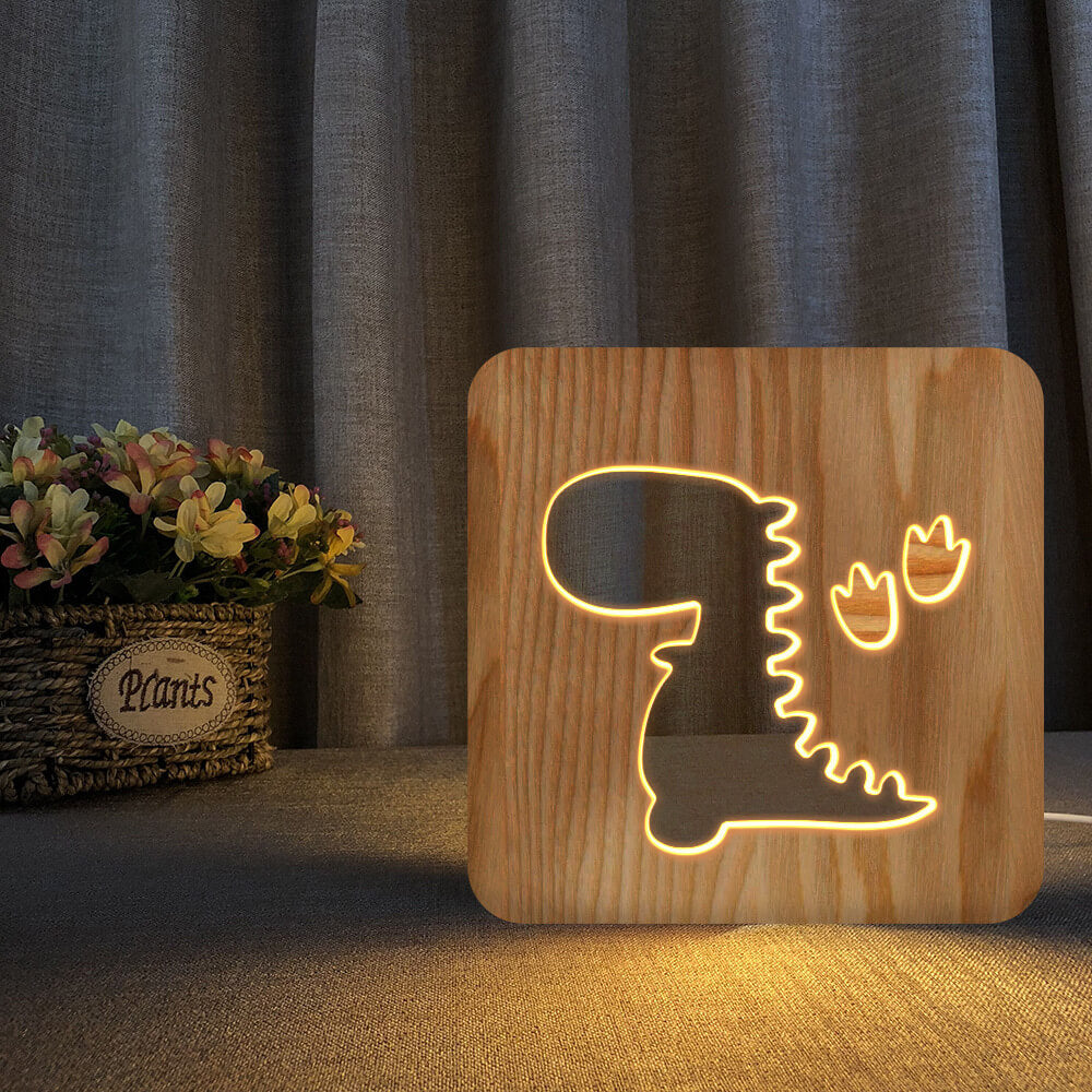 LittleNest Tre Dinosaur Nattlampe