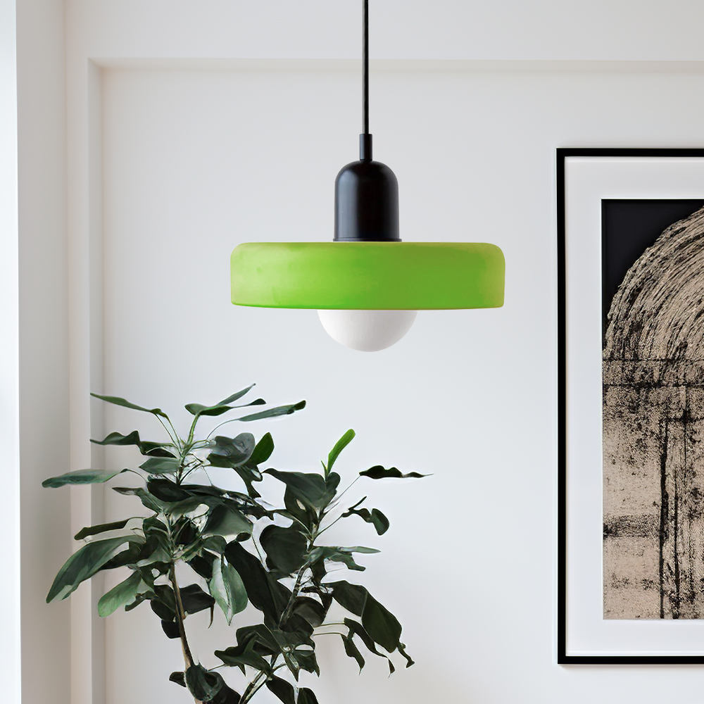 Lysena Bauhaus-Style Colored Glass Pendant Light