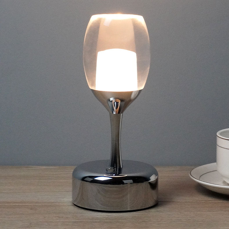 Luma | USB LED vin glass nattlys i krom