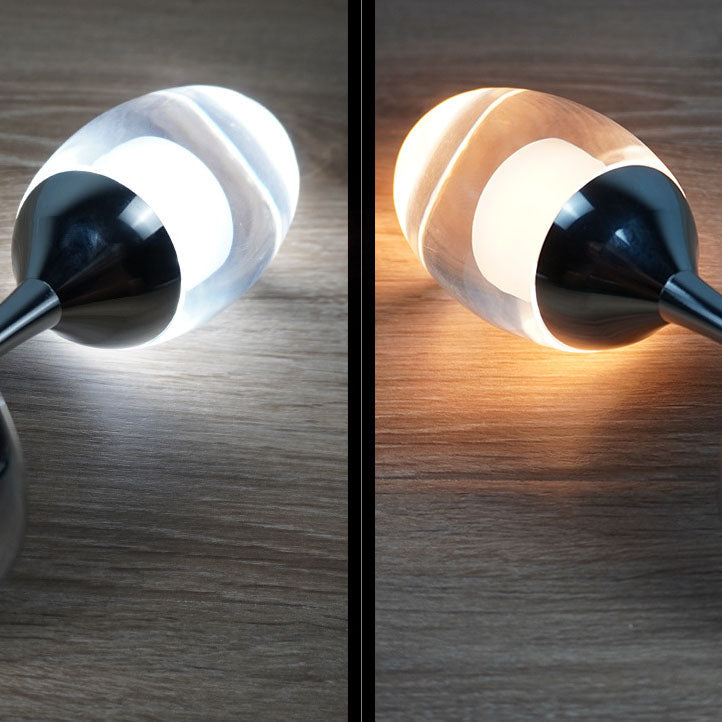 Luma | USB LED vin glass nattlys i krom