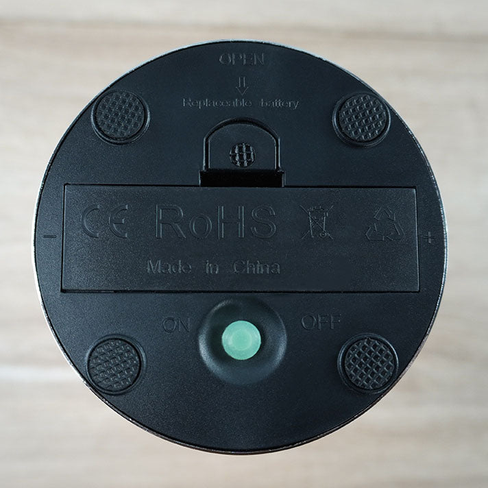 Luma | USB LED vin glass nattlys i krom