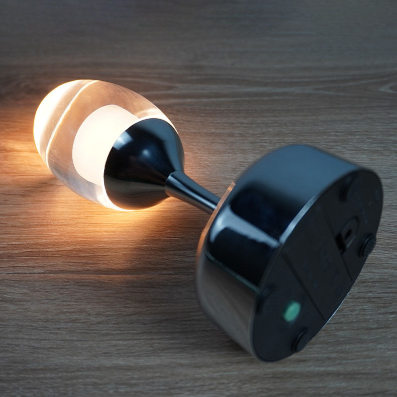 Luma | USB LED vin glass nattlys i krom