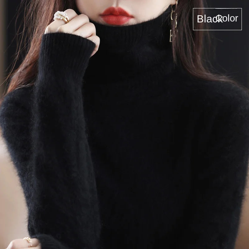100% Cashmere - Luxury Turtleneck Plush Sweater – Soft Warm Winter Pullover for Effortless Everyday Style 21