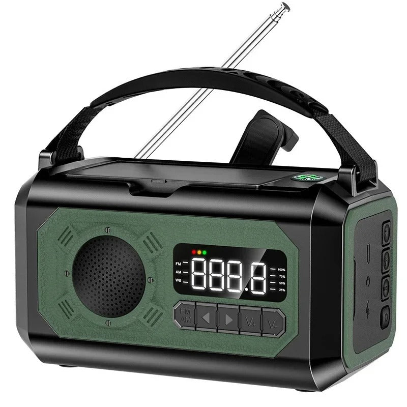 SolarPulse 12000mAh Emergency Radio with Crank and NOAA AM FM