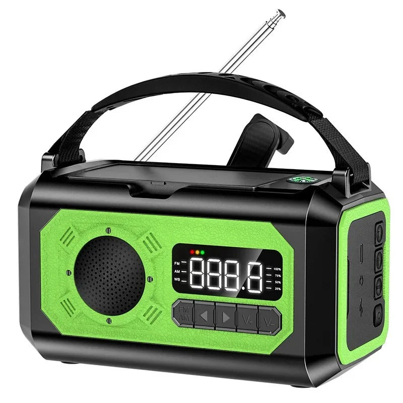 SolarPulse 12000mAh Emergency Radio with Crank and NOAA AM FM