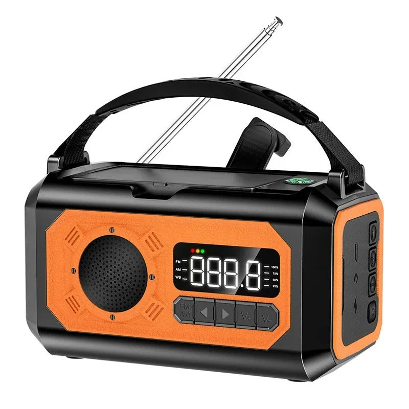 SolarPulse 12000mAh Emergency Radio with Crank and NOAA AM FM