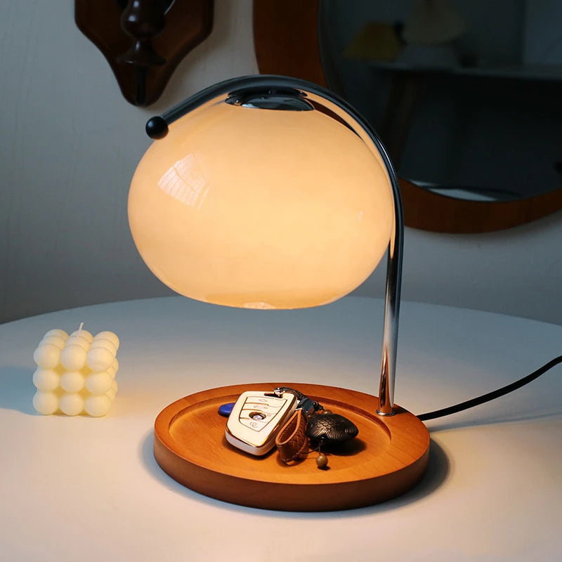 Lumenora | Retro Glass Candle Warmer Desk Lamp for Aromatherapy in Bedroom and Office