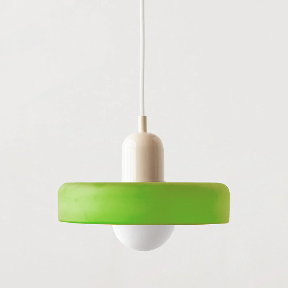Lysena Bauhaus-Style Colored Glass Pendant Light