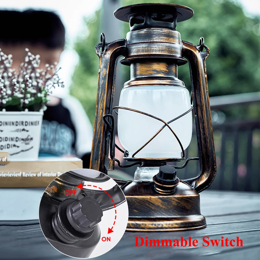 Hearthly | Vintage Style LED Kerosene Lantern