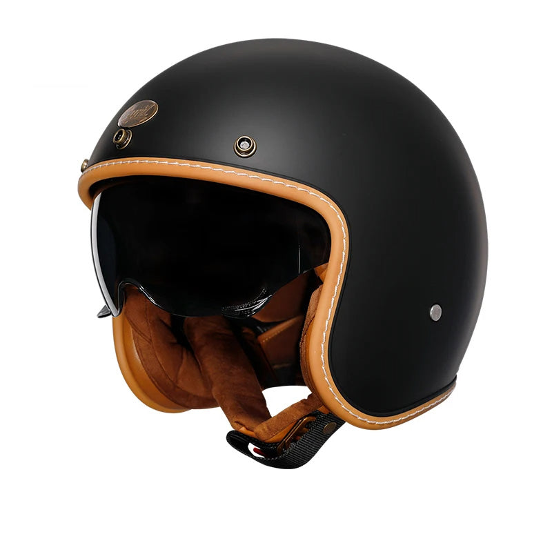 AeroLite Retro Open Face Helmet DOT and ECE Certified
