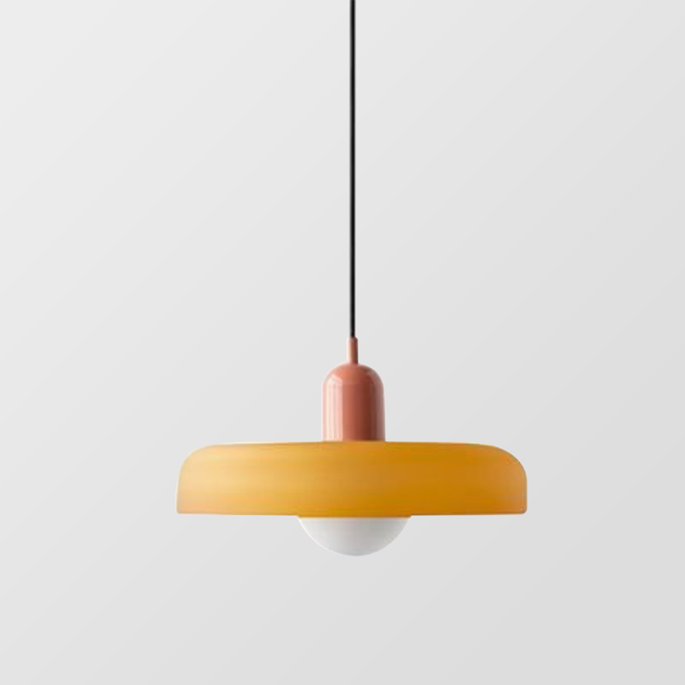 Lysena Bauhaus-Style Colored Glass Pendant Light