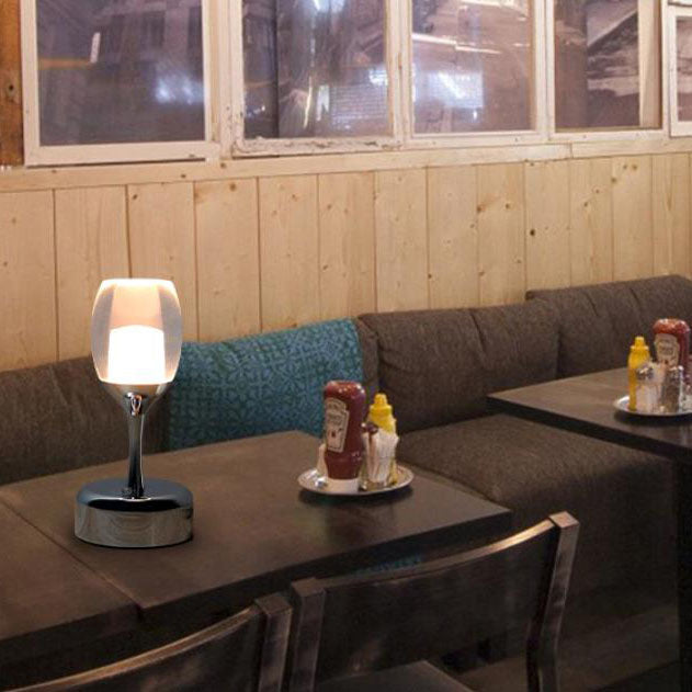 Luma | USB LED vin glass nattlys i krom