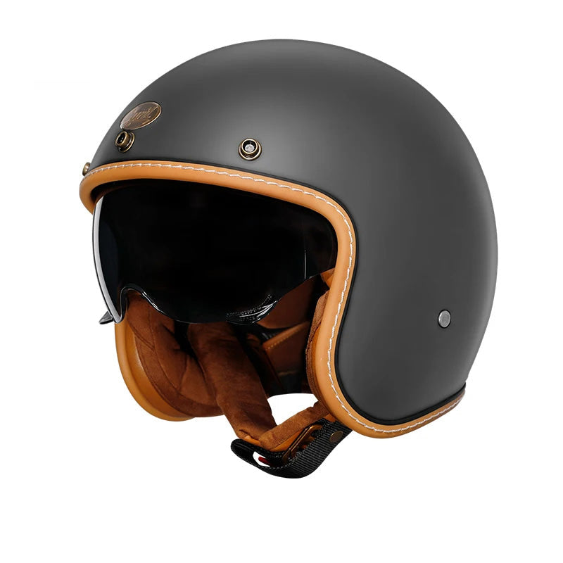 AeroLite Retro Open Face Helmet DOT and ECE Certified