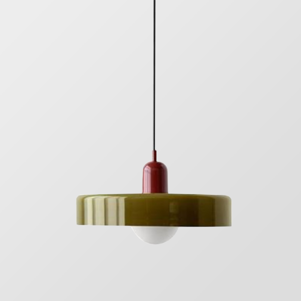 Lysena Bauhaus-Style Colored Glass Pendant Light