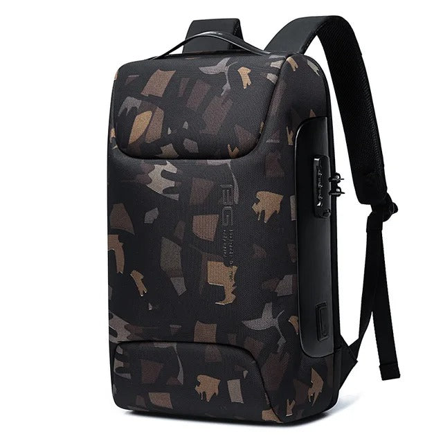 GuardPro Anti-Theft Laptop Backpack 15.6in Water-Resistant
