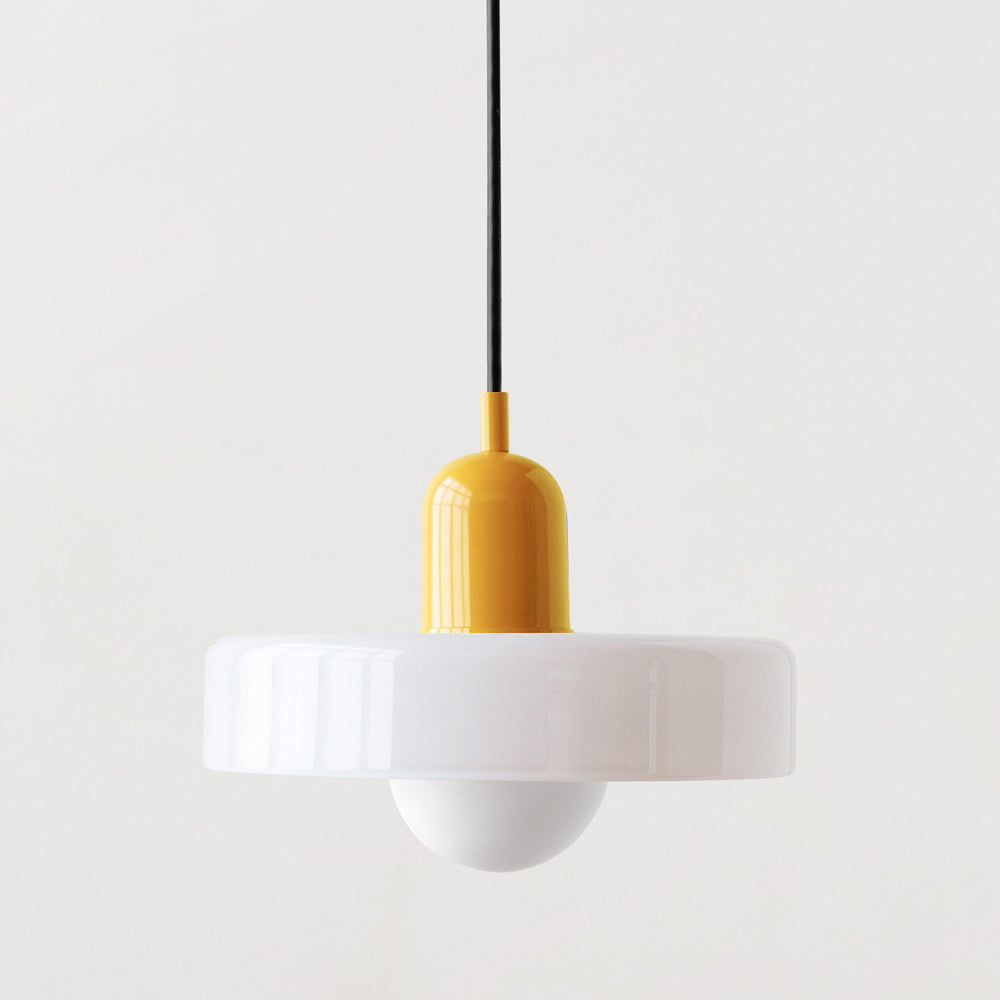 Lysena Bauhaus-Style Colored Glass Pendant Light