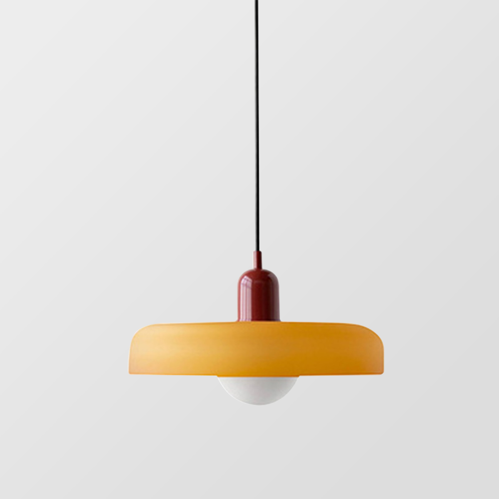Lysena Bauhaus-Style Colored Glass Pendant Light