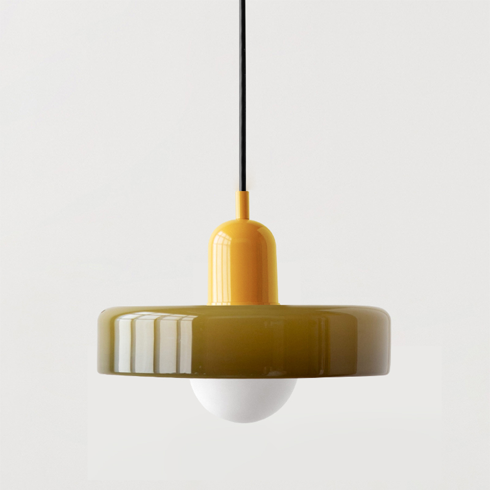 Lysena Bauhaus-Style Colored Glass Pendant Light