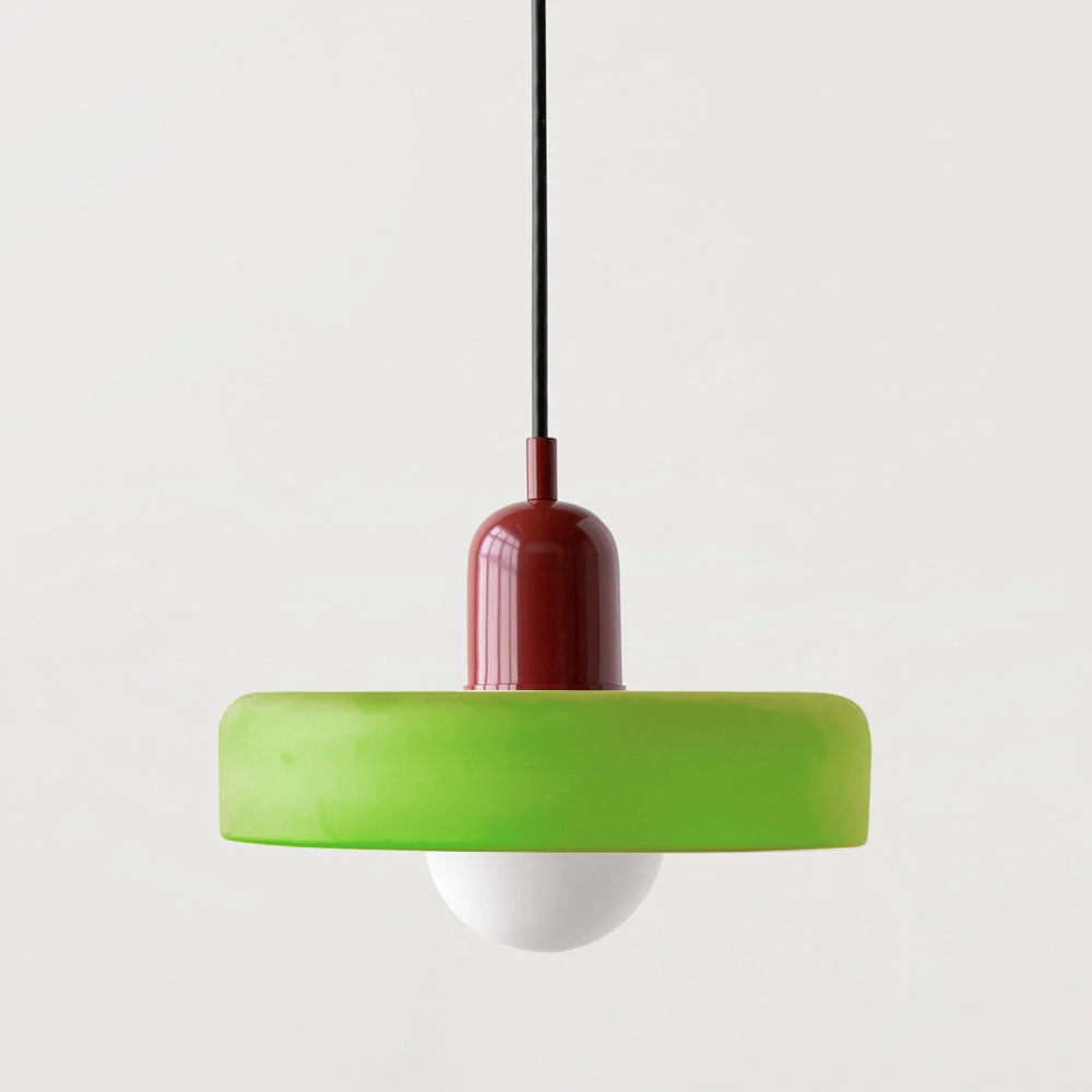 Lysena Bauhaus-Style Colored Glass Pendant Light