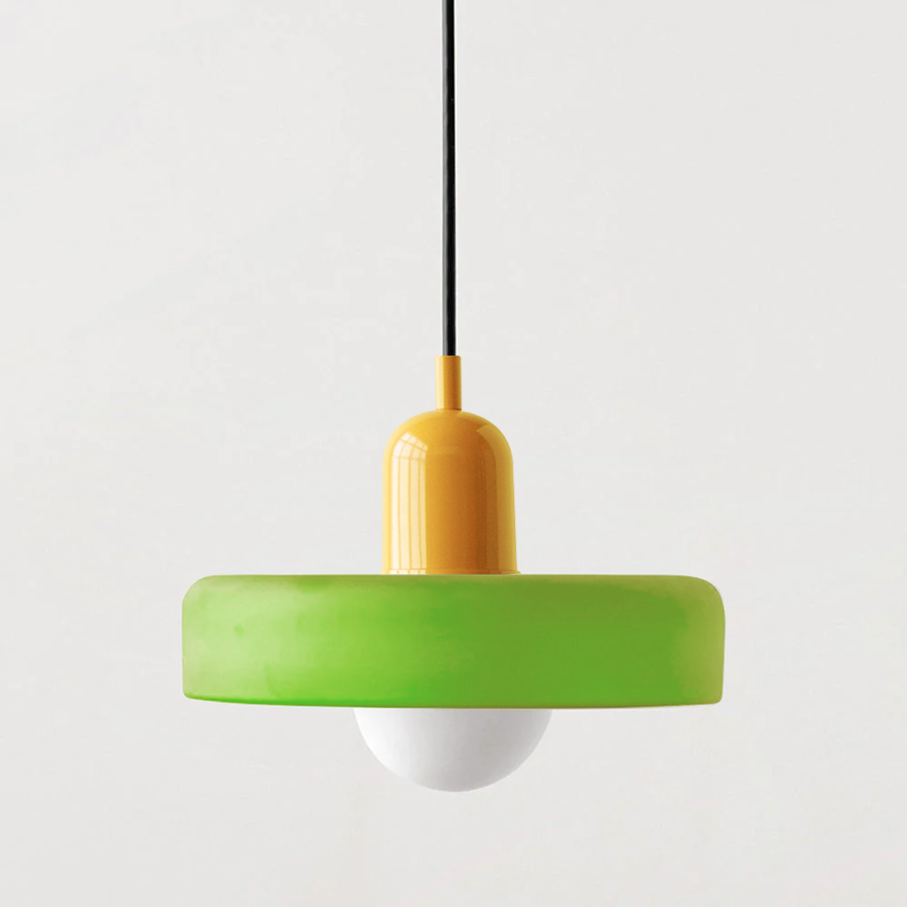 Lysena Bauhaus-Style Colored Glass Pendant Light