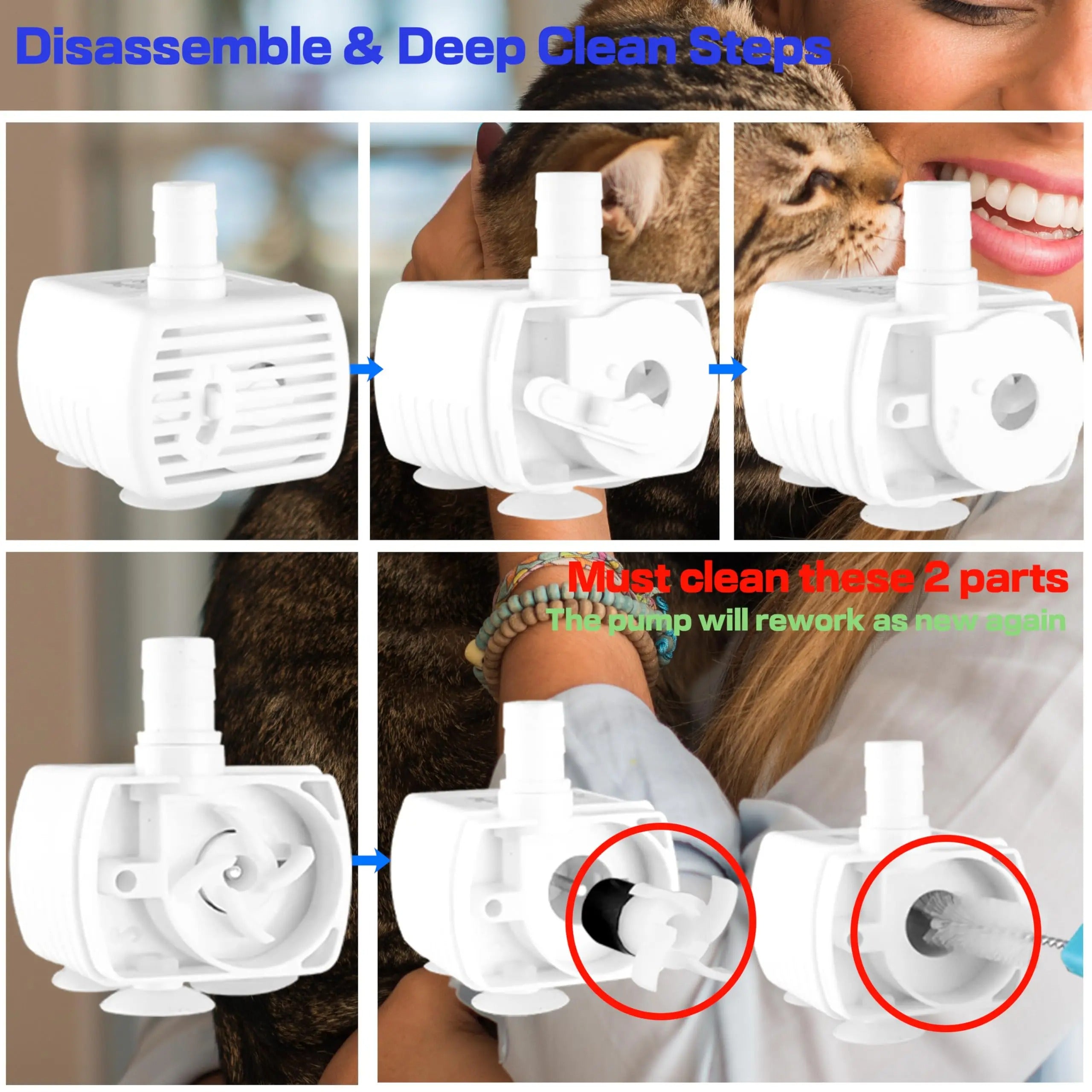 AstraFlow Auto Stainless Steel Cat Water Fountain Pro