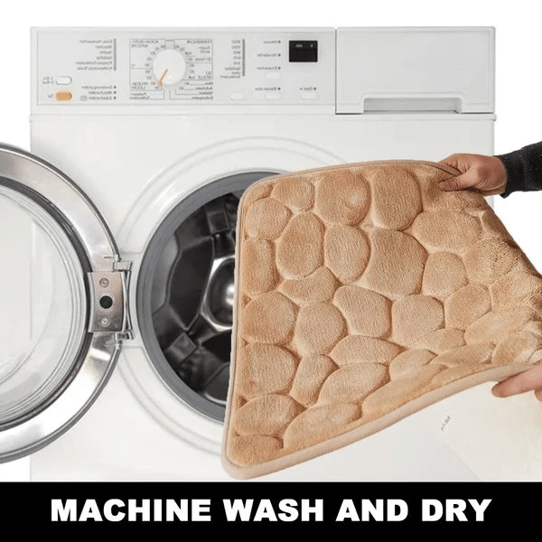 Tapete de Banho de Calçada Stonehaven Absorvente Antiderrapante