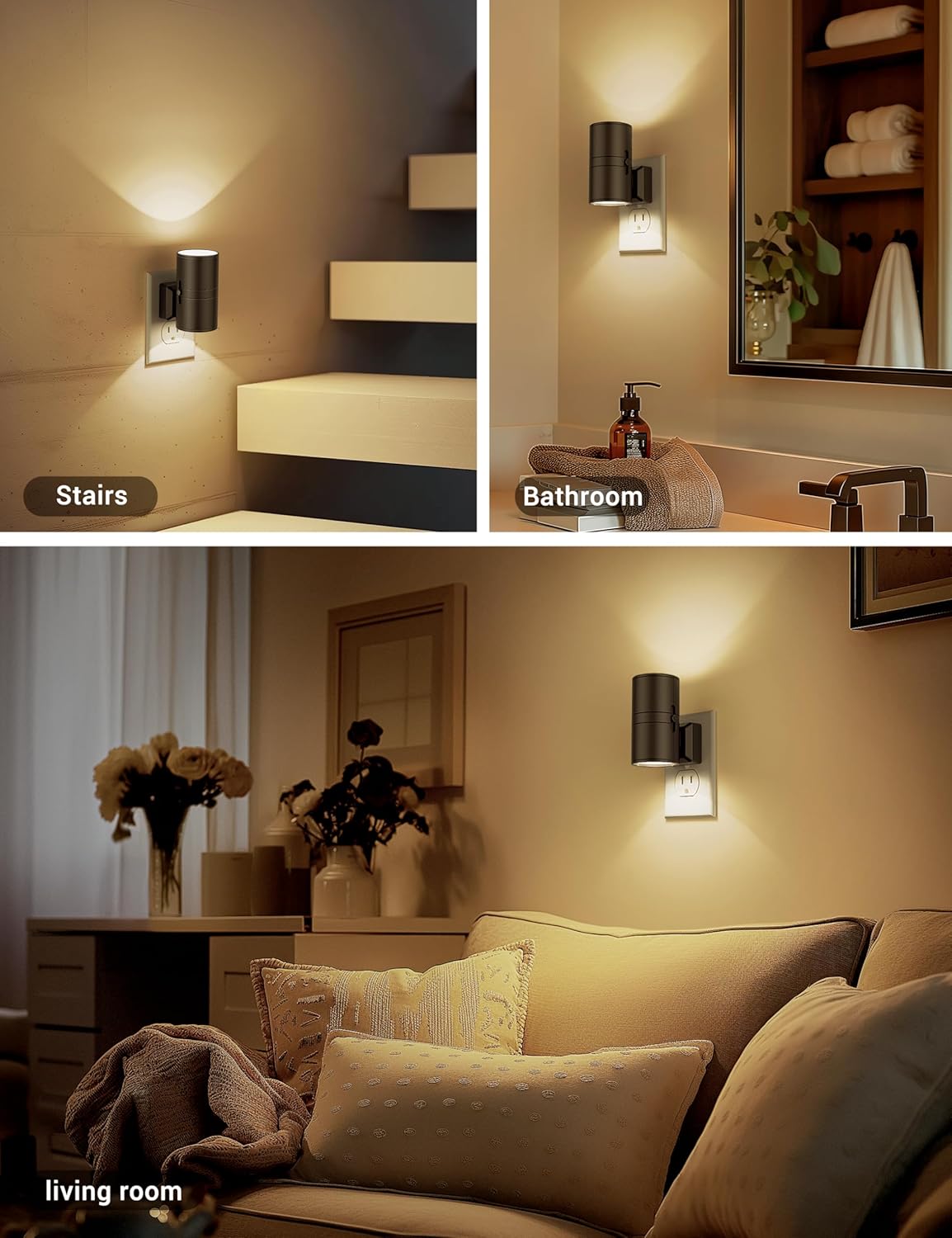 Lumiara | Dimbar LED-nattlampe med automatisk skumringssensor for stilfull atmosfære