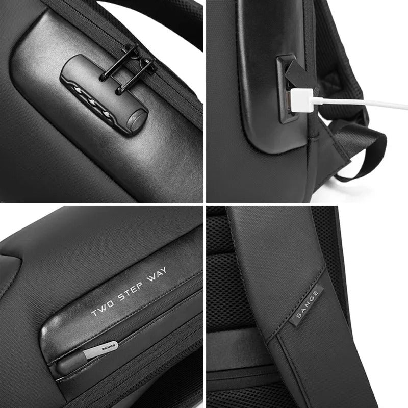 GuardPro Anti-Theft Laptop Backpack 15.6in Water-Resistant