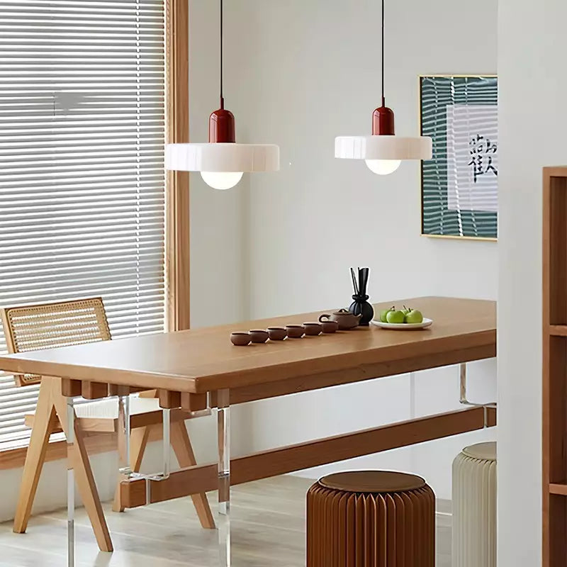 Lysena Bauhaus-Style Colored Glass Pendant Light