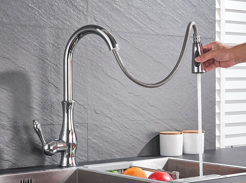 Robinet de bucătărie extensibil NovaFlow cu cap retractabil