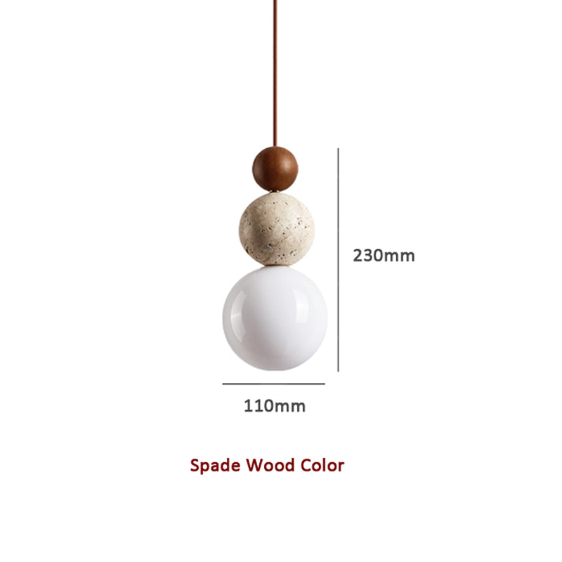 Modern Minimalist Travertine Pendant Lamp