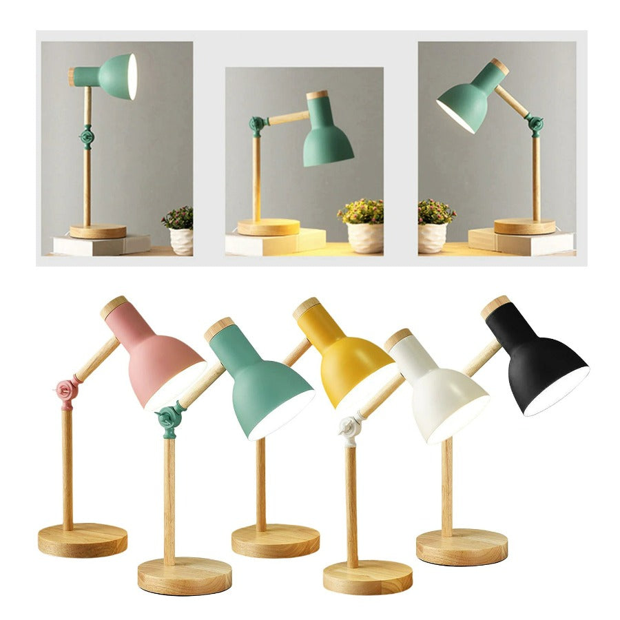 Scandi tre skrivebordslampe