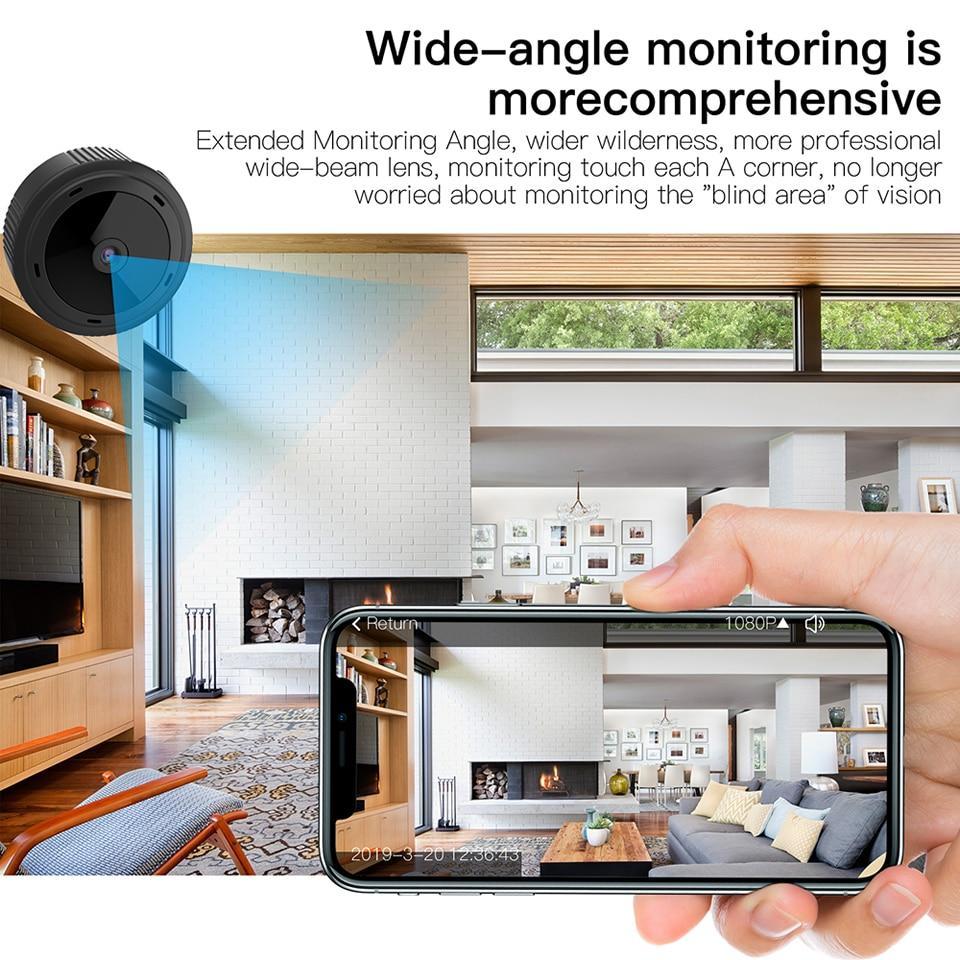 Elorin Mini 1080P WiFi Kamera Bezpieczeństwa z Nocnym Widzeniem