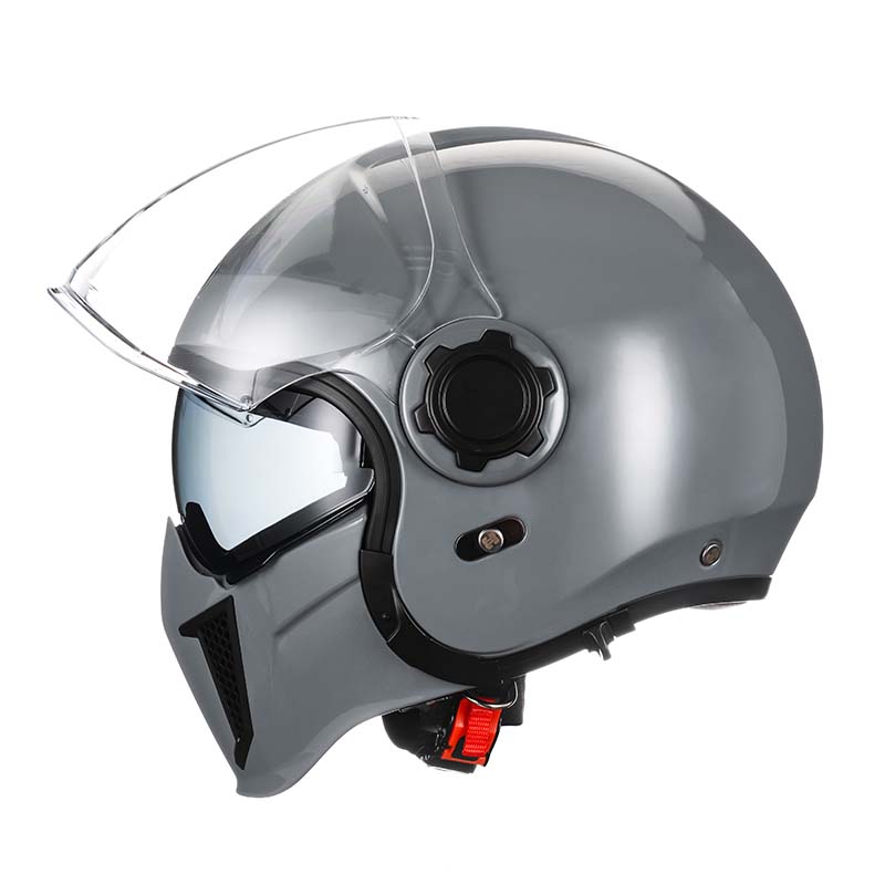 Vintage modulaire helm met dubbele vizieren DOT en ECE