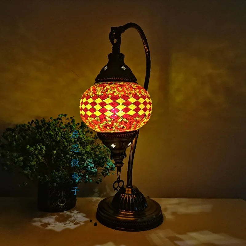 Marivon | Mosaic Table Lamp in Turkish Style