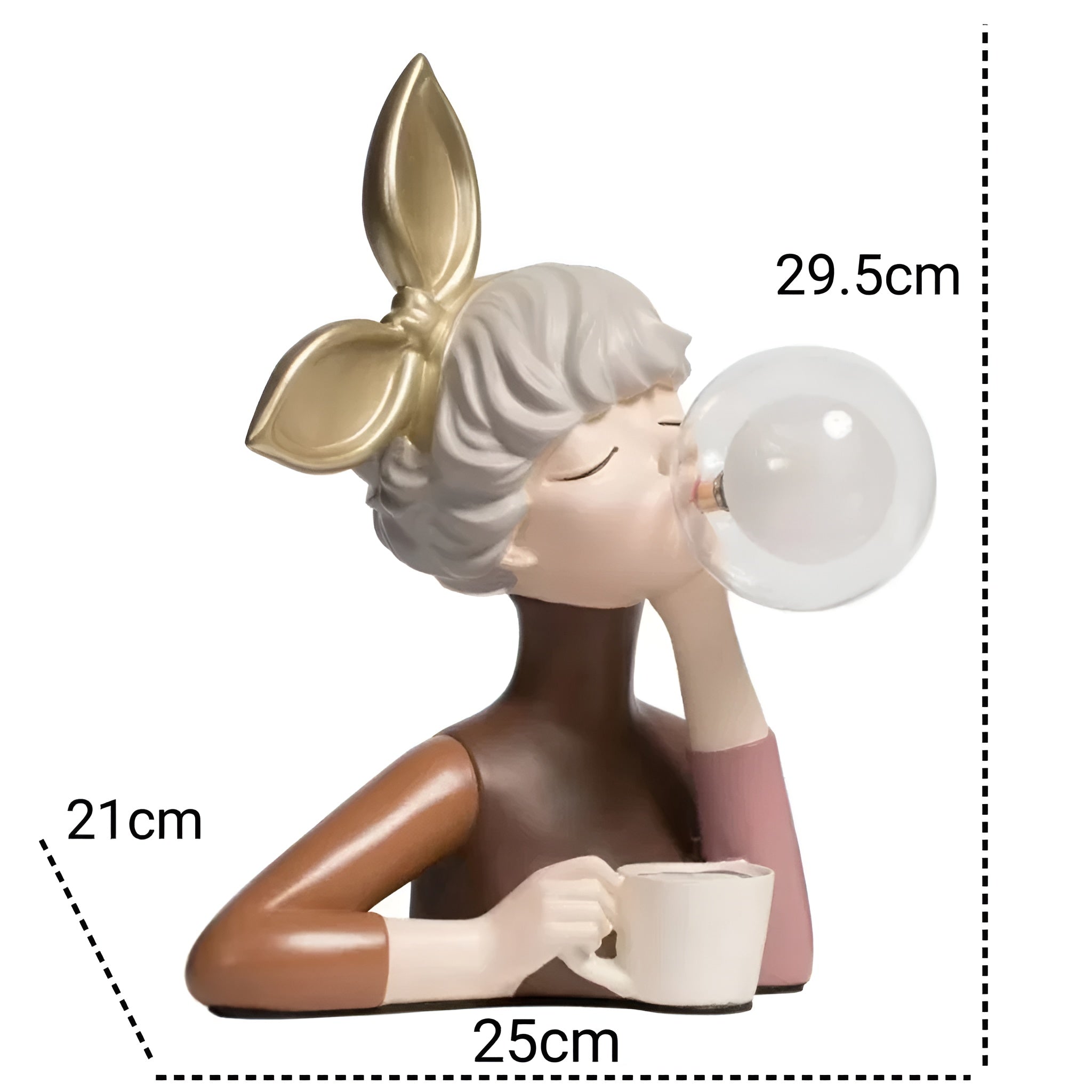 LunaSprite Table Lamp - Quartet of Playful Girl Figurines