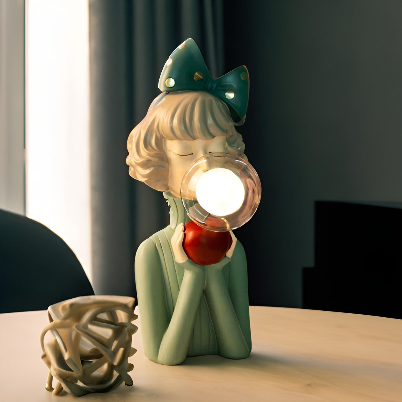 LunaSprite Table Lamp - Quartet of Playful Girl Figurines