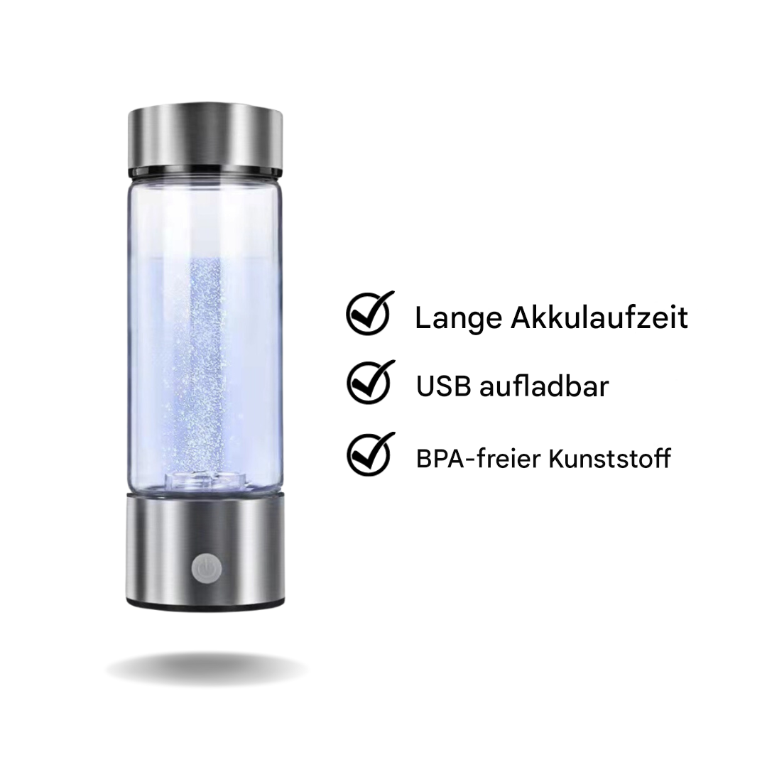 AeroHydro Hydrogen Water Bottle Glass On The Go Generator