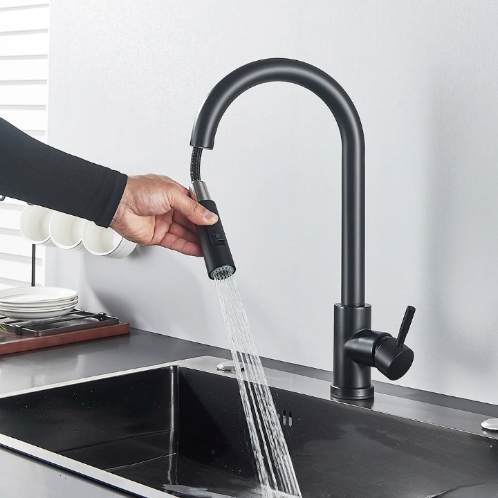 NovaFlow Touch-Sensor Pull-Out Kitchen Faucet With Spray