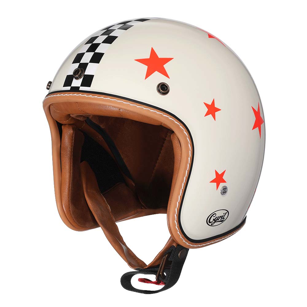 NovaRidge Vintage Low-Profile Motorcycle Helmet DOT/ECE