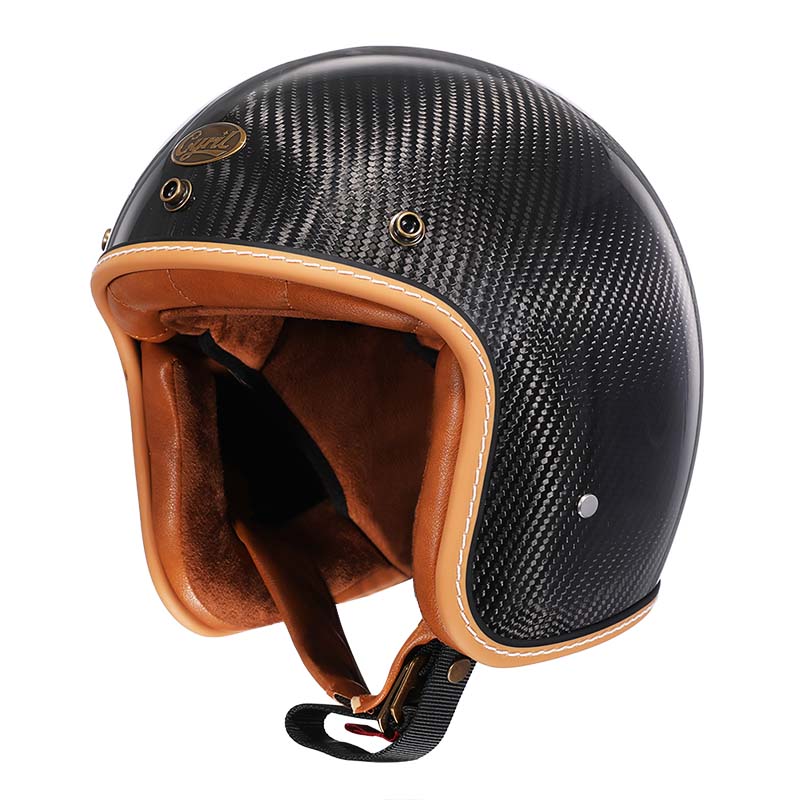 NovaRidge Vintage Low-Profile Motorcycle Helmet DOT/ECE