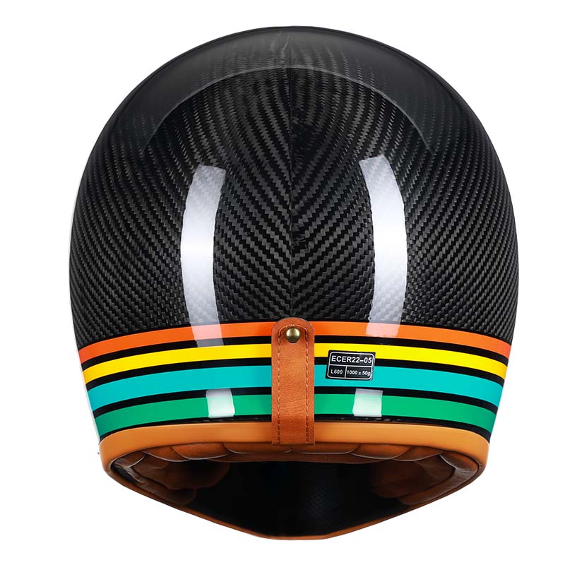 NovaGuard Carbon Fiber Full-Face Motorcycle Helmet DOT ECE
