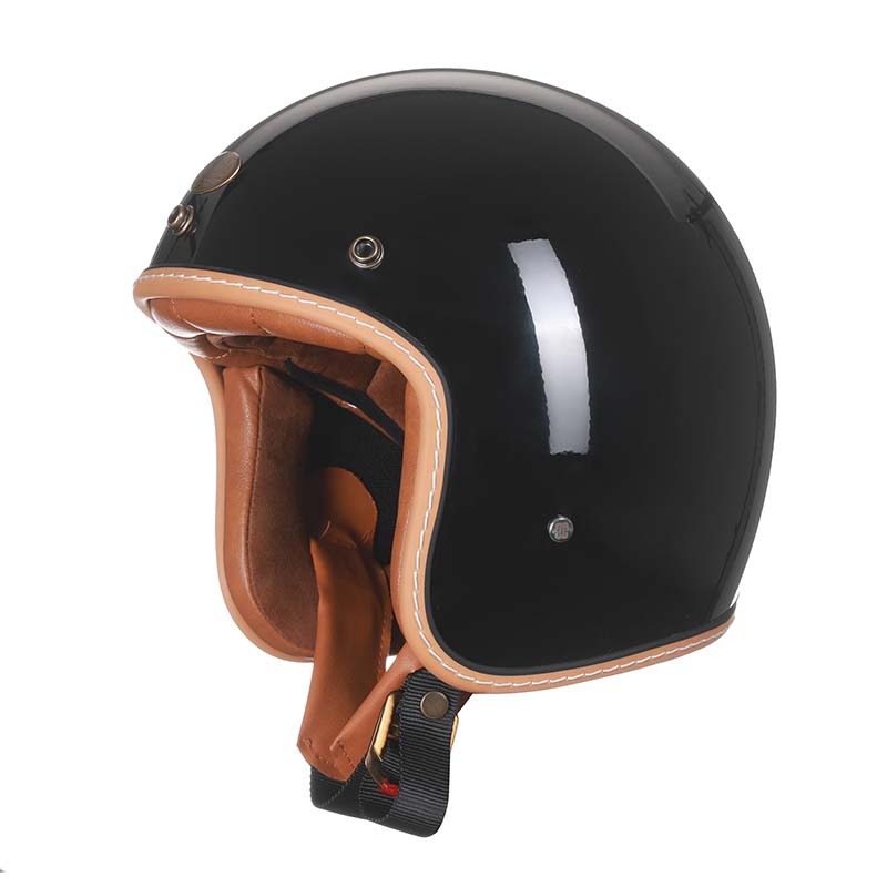 NovaRidge Vintage Low-Profile Motorcycle Helmet DOT/ECE