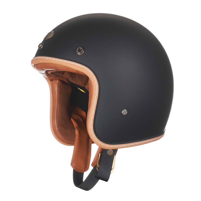 NovaRidge Vintage Low-Profile Motorcycle Helmet DOT/ECE