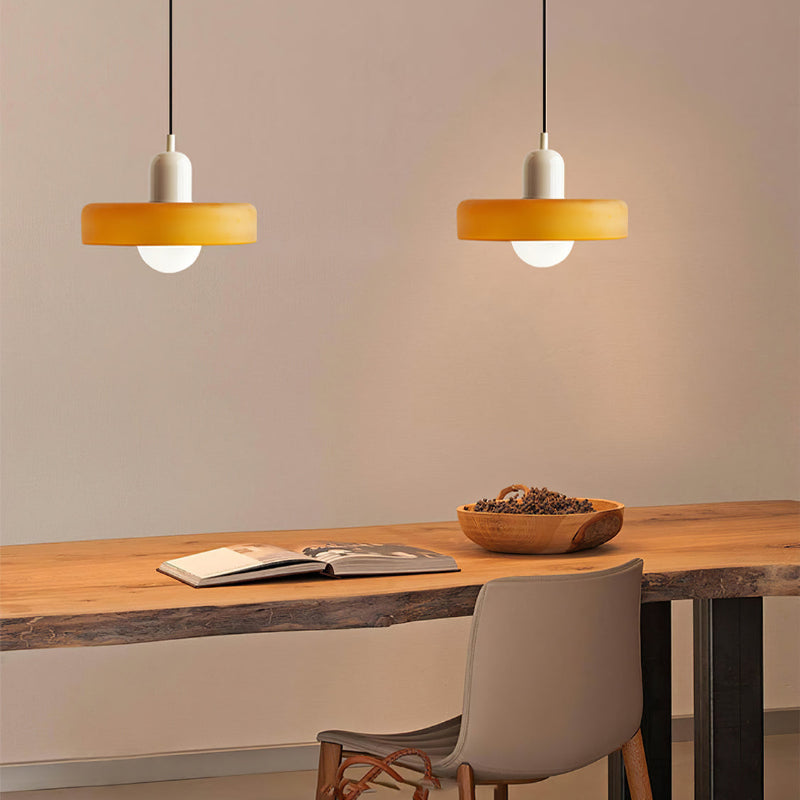 Lysena Bauhaus-Style Colored Glass Pendant Light