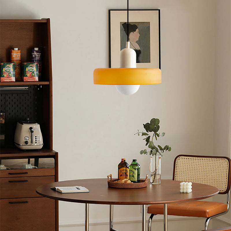 Lysena Bauhaus-Style Colored Glass Pendant Light