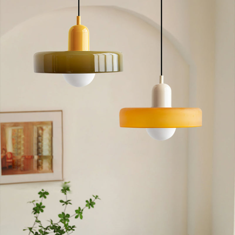 Lysena Bauhaus-Style Colored Glass Pendant Light