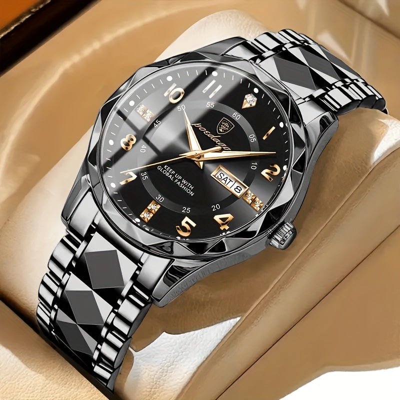 NovaPulse Sportwatch for Men 50m Waterproof Chronograph