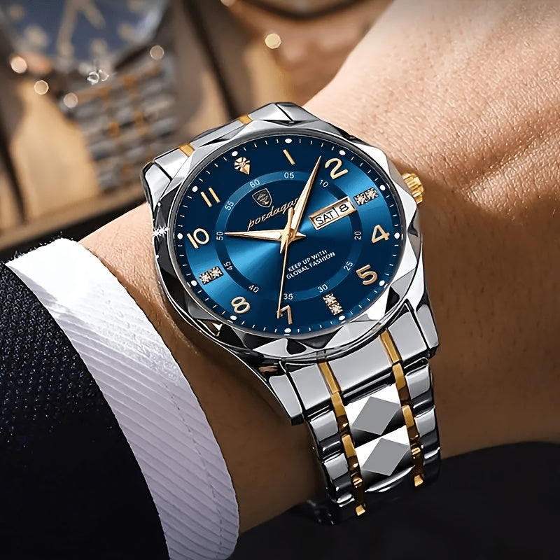 NovaPulse Sportwatch for Men 50m Waterproof Chronograph
